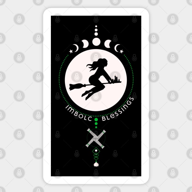 Imbolc Blessings Magnet by HolidayBug